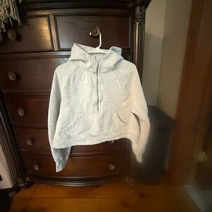 Lululemon gray cropped hoodie